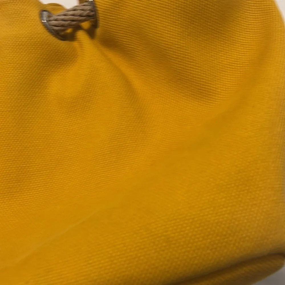 Michael Kors Yellow Canvas Marina Gathered Hobo Bag Large  casual rope strap - Picture 12 of 16